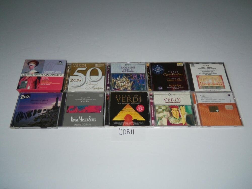 Verdi 10 CD Lot Piano Orchestra Symphony Concerto Collection -0618CD811